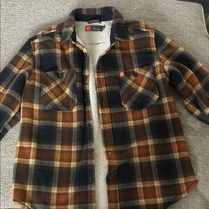 Plaid Flannel Shirt Jacket
